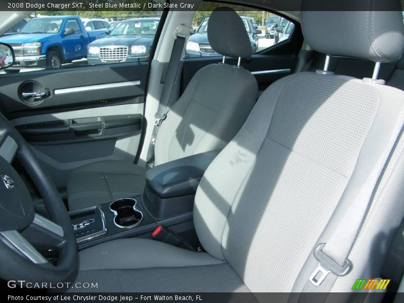 Steel Blue Metallic / Dark Slate Gray 2008 Dodge Charger SXT