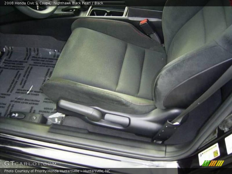 Nighthawk Black Pearl / Black 2008 Honda Civic Si Coupe
