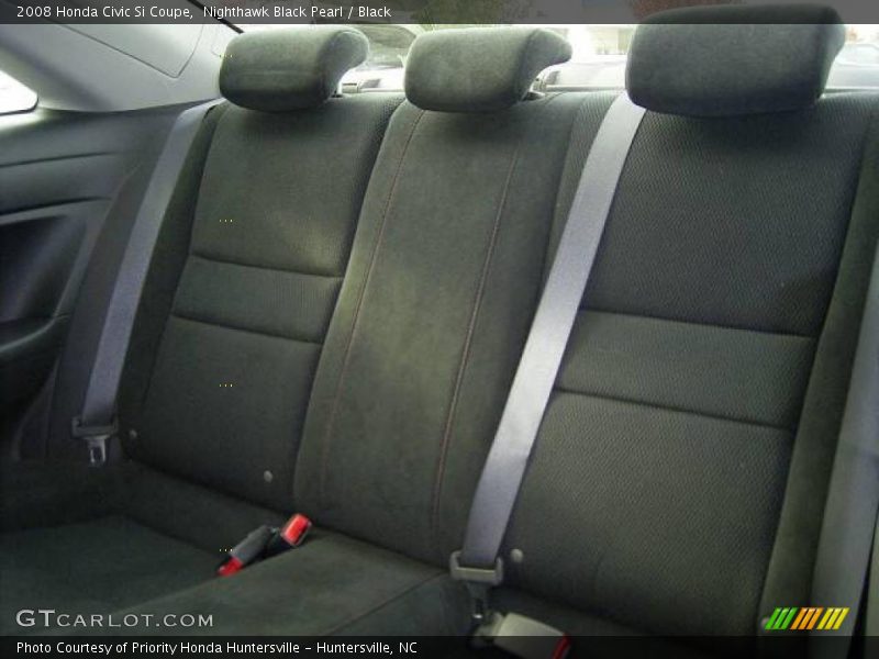 Nighthawk Black Pearl / Black 2008 Honda Civic Si Coupe