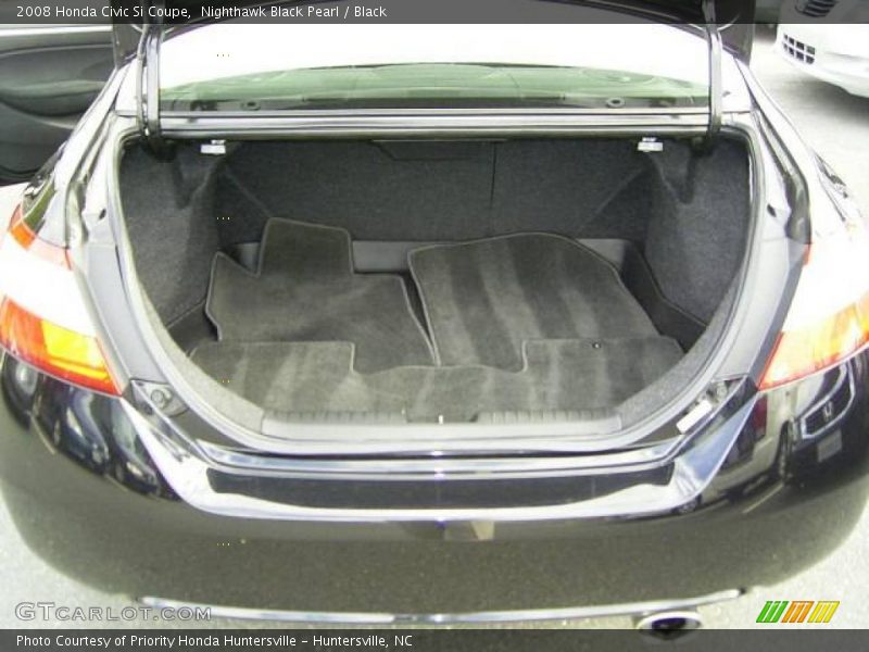 Nighthawk Black Pearl / Black 2008 Honda Civic Si Coupe