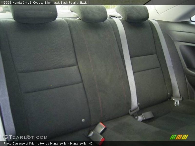 Nighthawk Black Pearl / Black 2008 Honda Civic Si Coupe