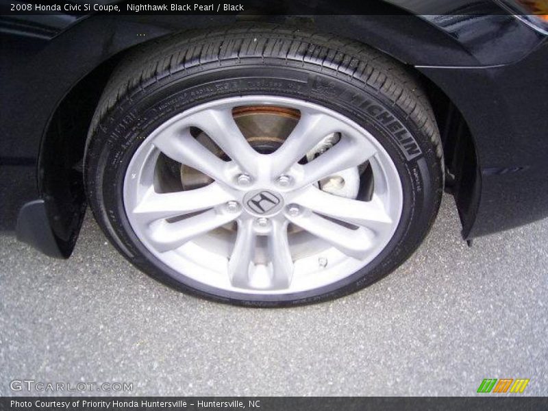 Nighthawk Black Pearl / Black 2008 Honda Civic Si Coupe
