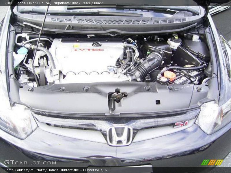 Nighthawk Black Pearl / Black 2008 Honda Civic Si Coupe