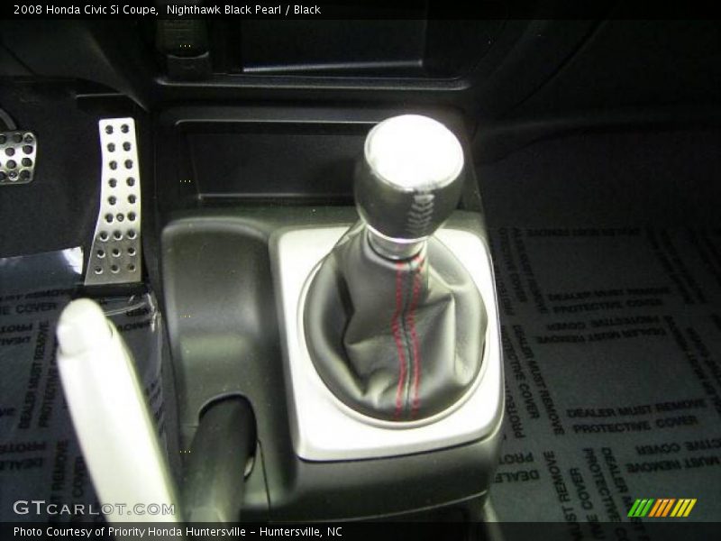 Nighthawk Black Pearl / Black 2008 Honda Civic Si Coupe