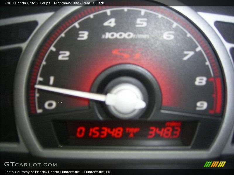 Nighthawk Black Pearl / Black 2008 Honda Civic Si Coupe