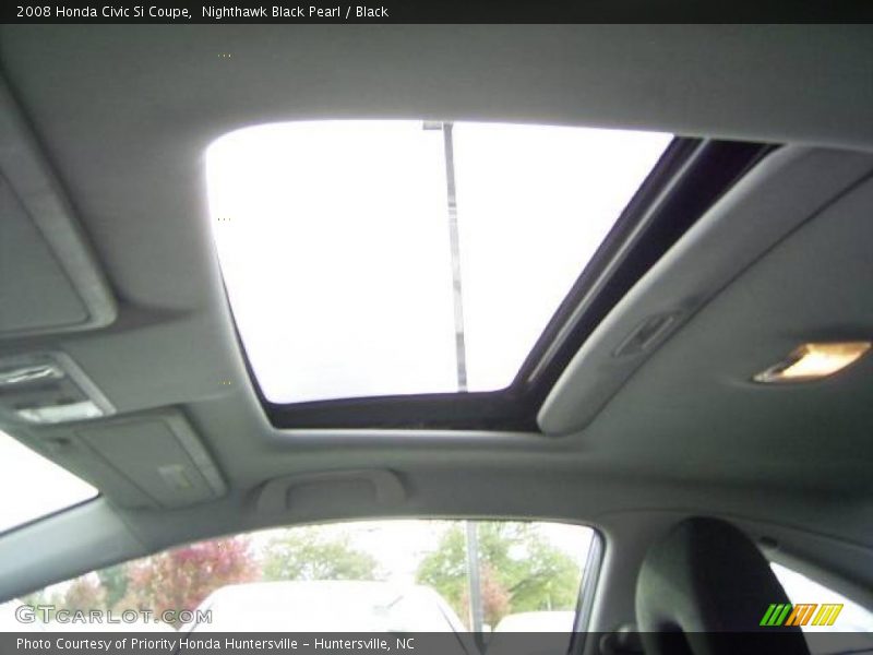 Nighthawk Black Pearl / Black 2008 Honda Civic Si Coupe