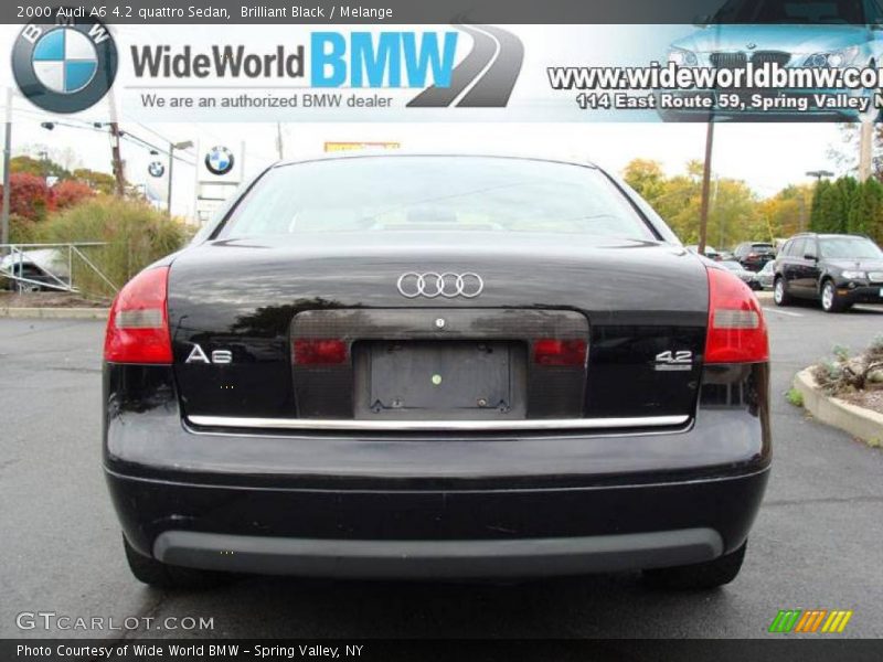 Brilliant Black / Melange 2000 Audi A6 4.2 quattro Sedan