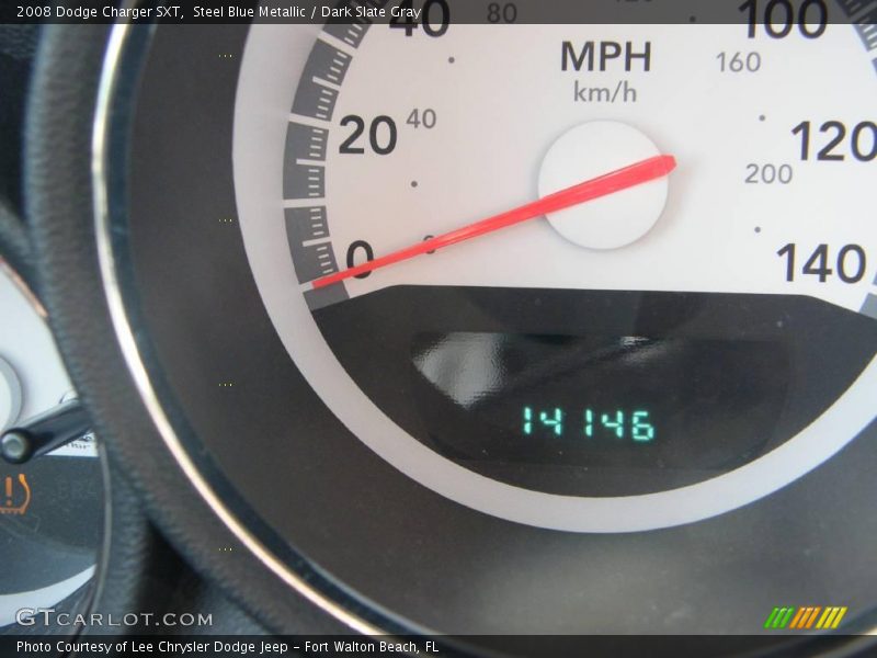 Steel Blue Metallic / Dark Slate Gray 2008 Dodge Charger SXT