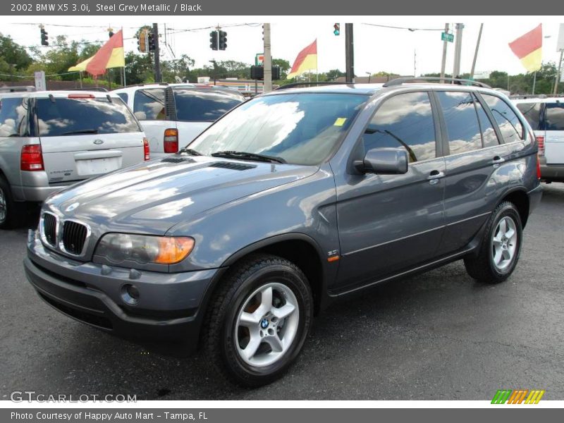 Steel Grey Metallic / Black 2002 BMW X5 3.0i