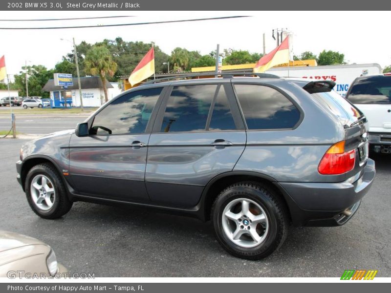 Steel Grey Metallic / Black 2002 BMW X5 3.0i