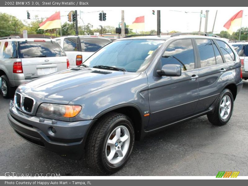 Steel Grey Metallic / Black 2002 BMW X5 3.0i