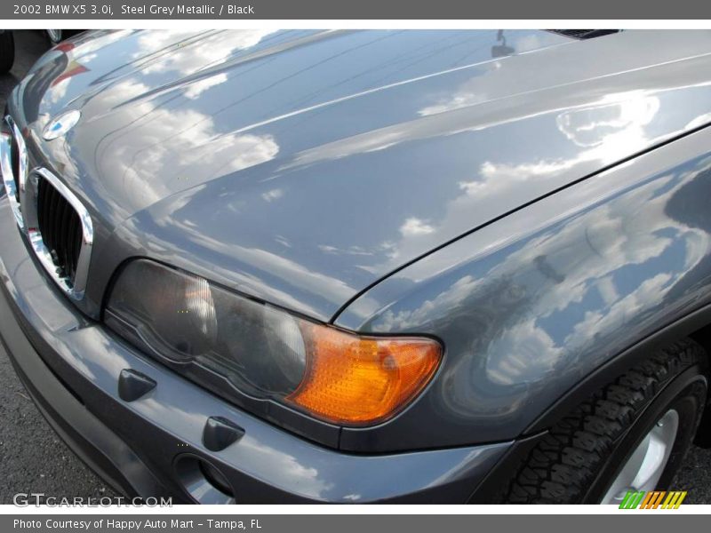 Steel Grey Metallic / Black 2002 BMW X5 3.0i