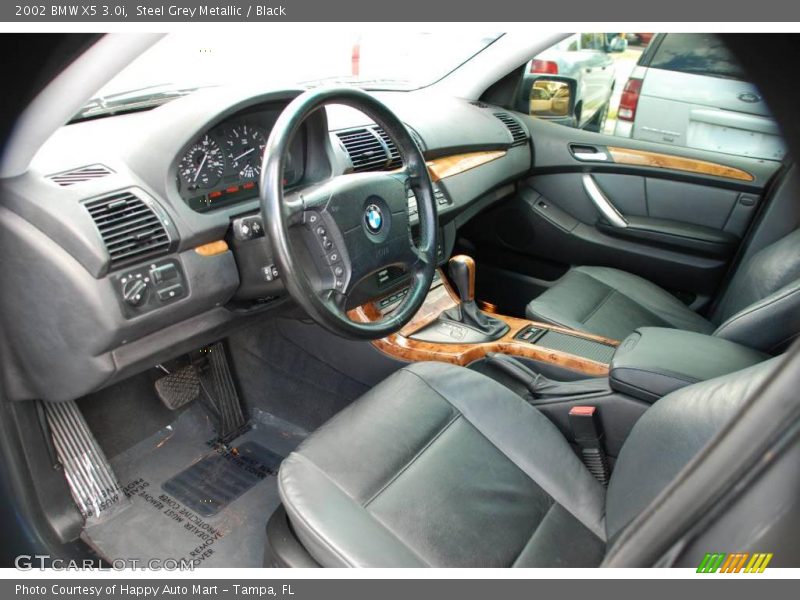 Steel Grey Metallic / Black 2002 BMW X5 3.0i