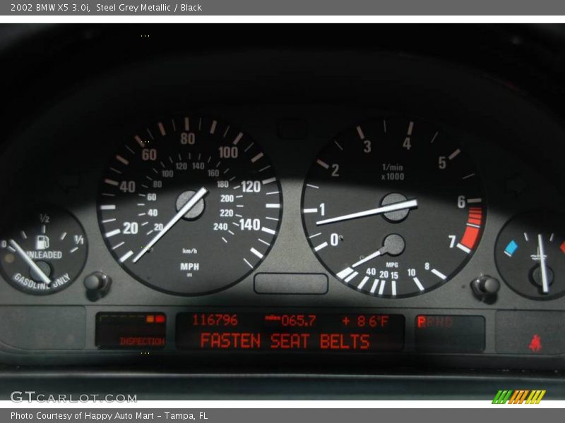 Steel Grey Metallic / Black 2002 BMW X5 3.0i