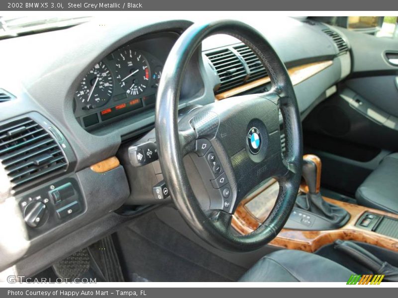 Steel Grey Metallic / Black 2002 BMW X5 3.0i