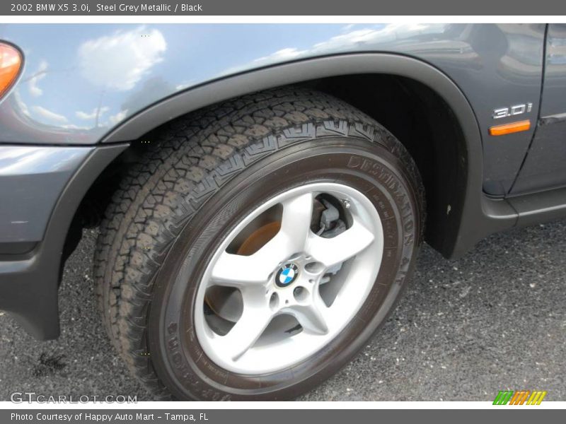 Steel Grey Metallic / Black 2002 BMW X5 3.0i
