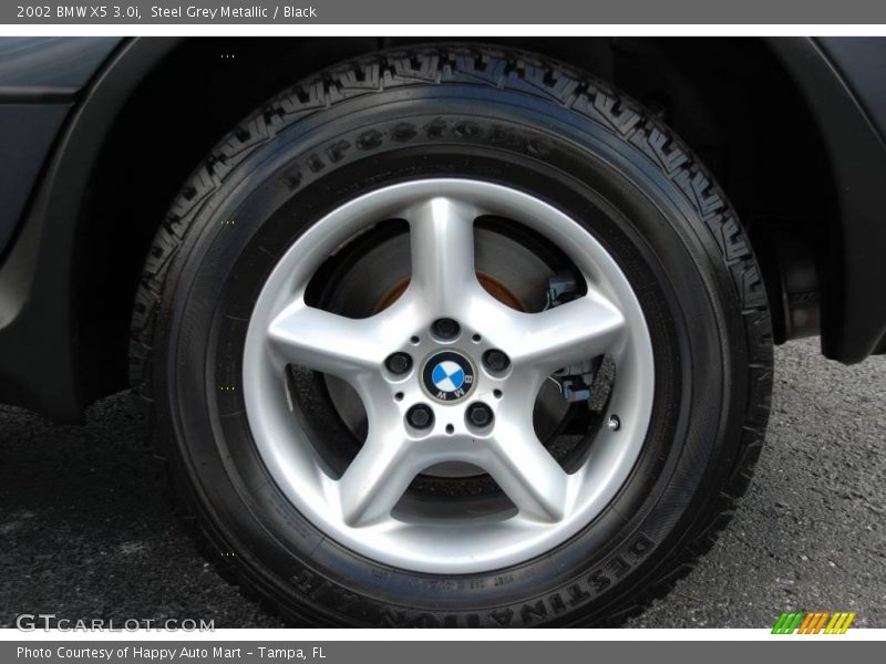 Steel Grey Metallic / Black 2002 BMW X5 3.0i