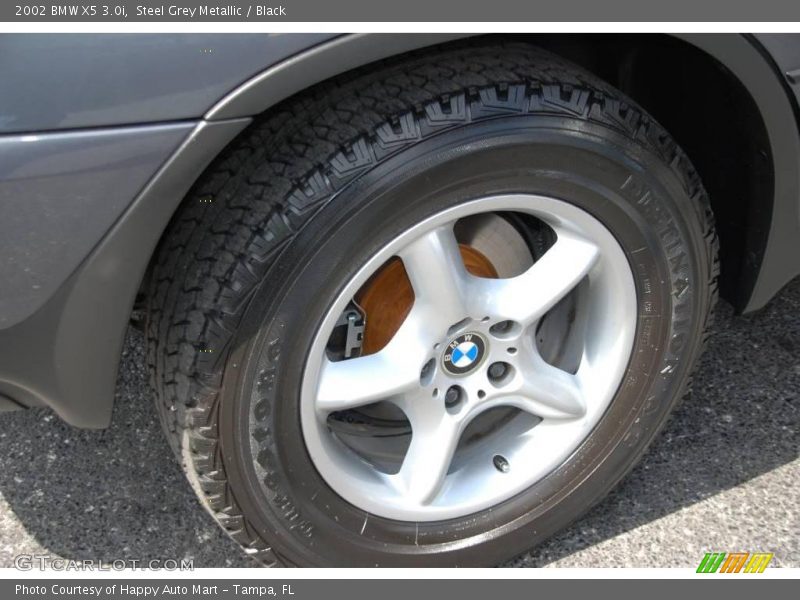 Steel Grey Metallic / Black 2002 BMW X5 3.0i