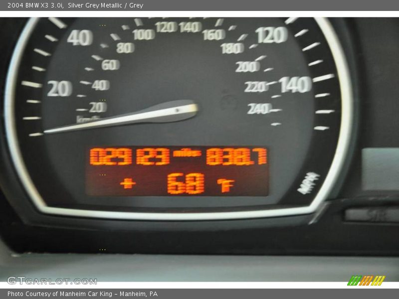 Silver Grey Metallic / Grey 2004 BMW X3 3.0i