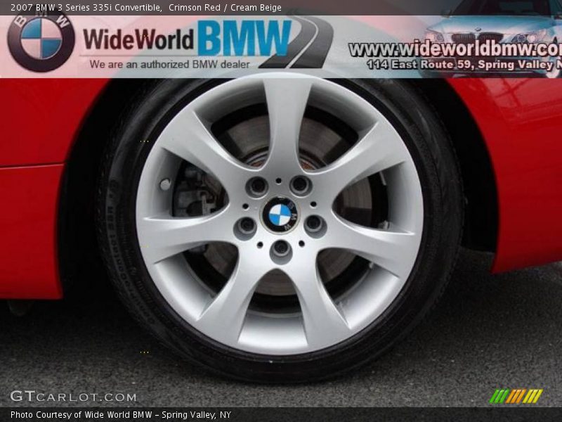 Crimson Red / Cream Beige 2007 BMW 3 Series 335i Convertible