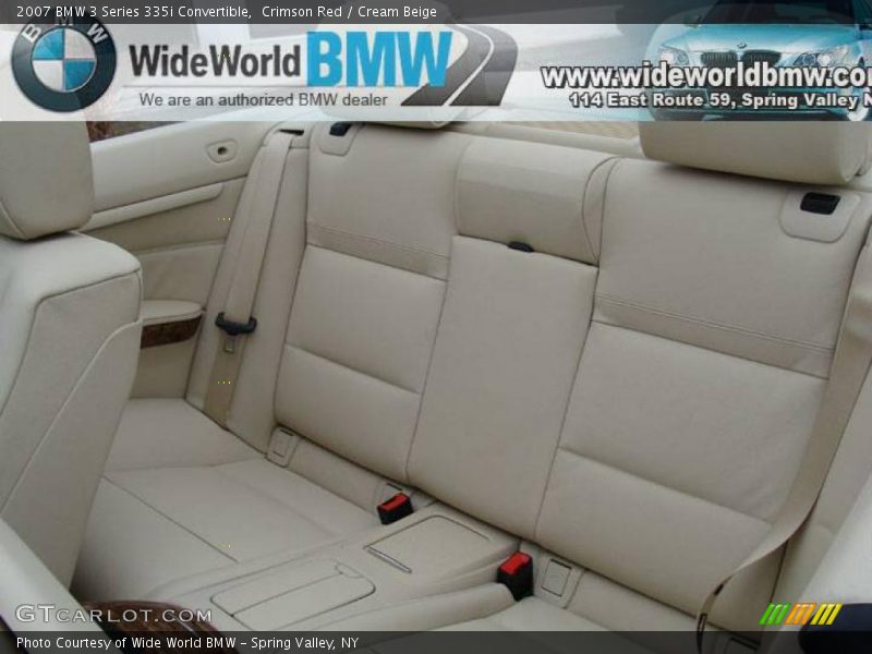 Crimson Red / Cream Beige 2007 BMW 3 Series 335i Convertible