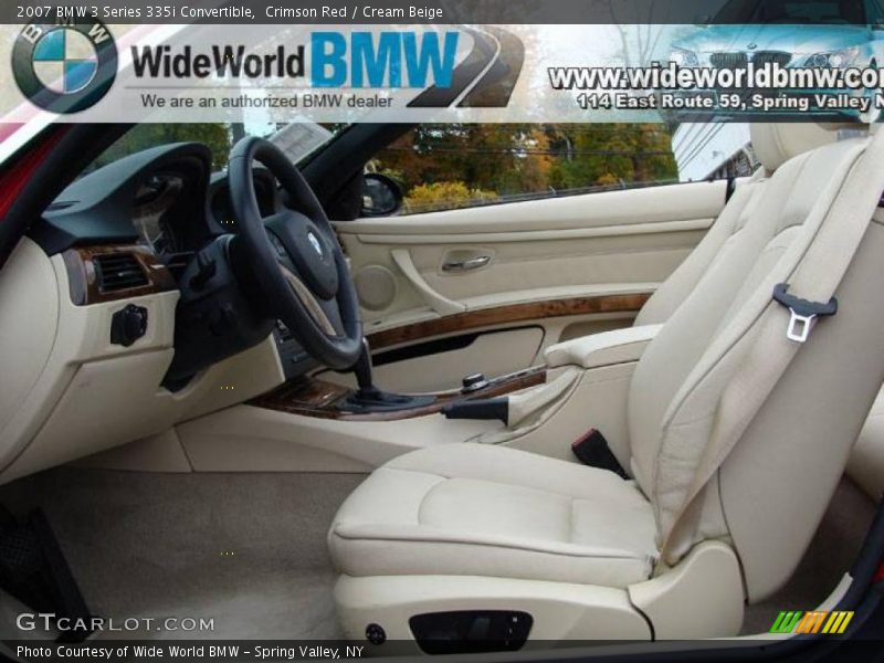 Crimson Red / Cream Beige 2007 BMW 3 Series 335i Convertible