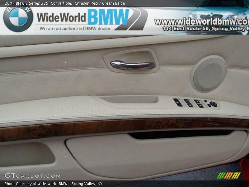 Crimson Red / Cream Beige 2007 BMW 3 Series 335i Convertible