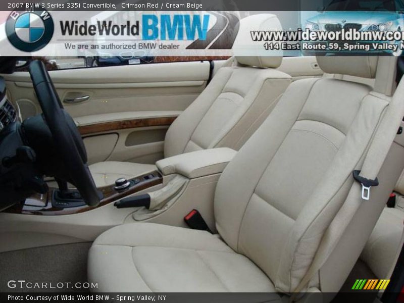 Crimson Red / Cream Beige 2007 BMW 3 Series 335i Convertible