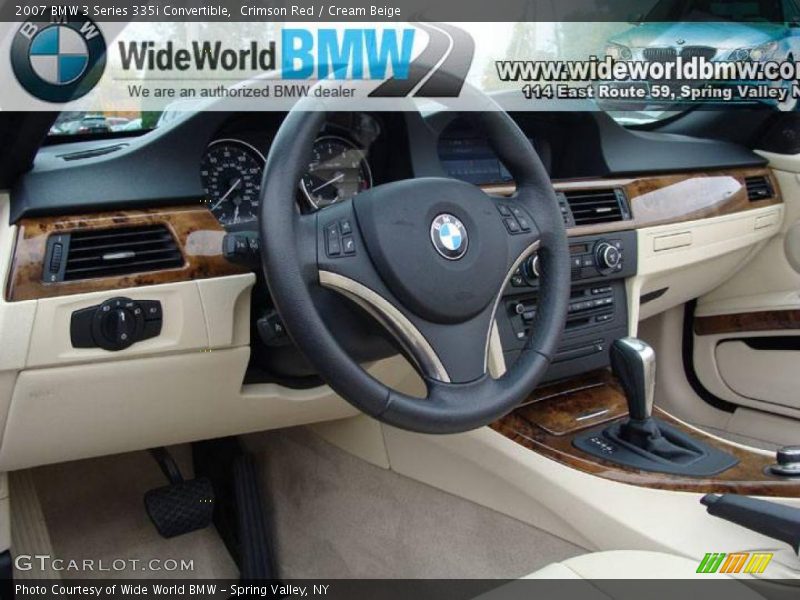 Crimson Red / Cream Beige 2007 BMW 3 Series 335i Convertible