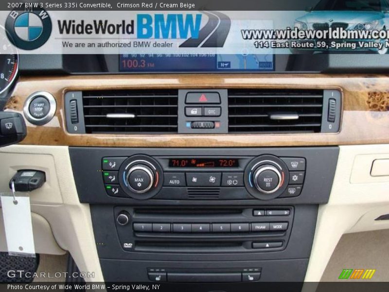 Crimson Red / Cream Beige 2007 BMW 3 Series 335i Convertible
