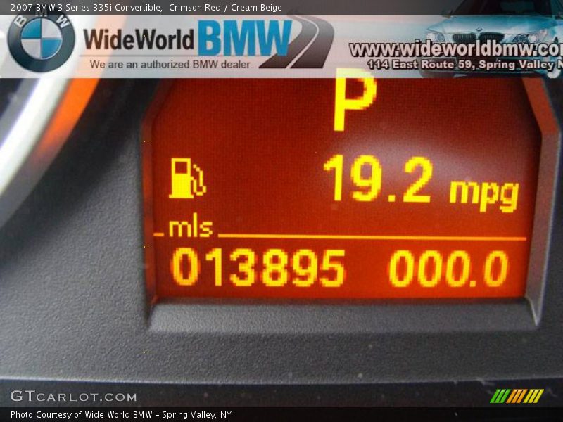Crimson Red / Cream Beige 2007 BMW 3 Series 335i Convertible