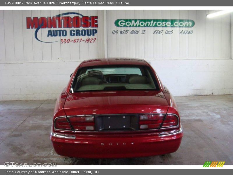 Santa Fe Red Pearl / Taupe 1999 Buick Park Avenue Ultra Supercharged