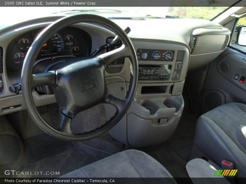 Summit White / Pewter Gray 2005 GMC Safari SLE