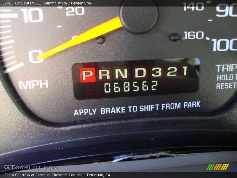 Summit White / Pewter Gray 2005 GMC Safari SLE