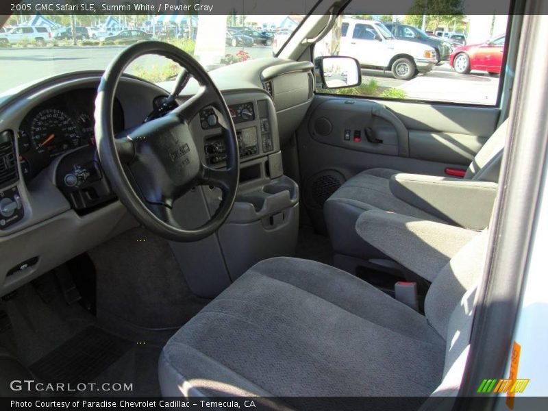 Summit White / Pewter Gray 2005 GMC Safari SLE