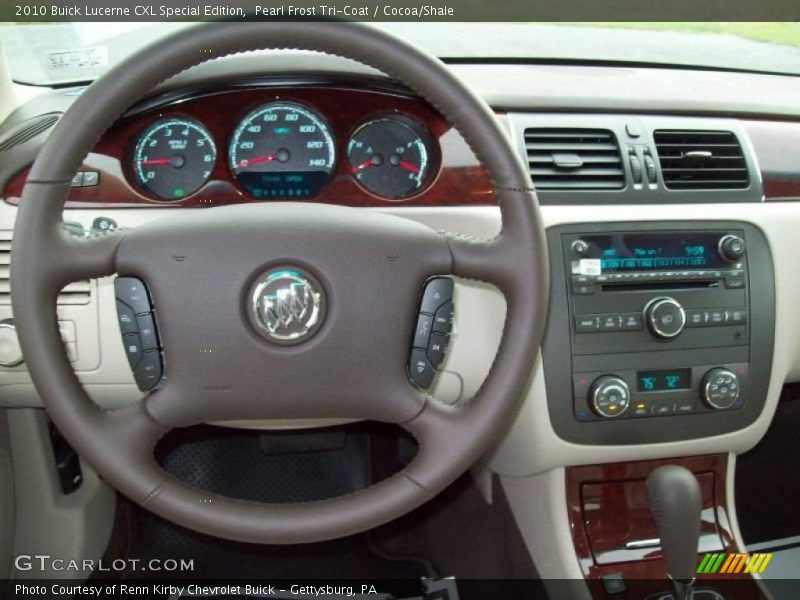 Pearl Frost Tri-Coat / Cocoa/Shale 2010 Buick Lucerne CXL Special Edition