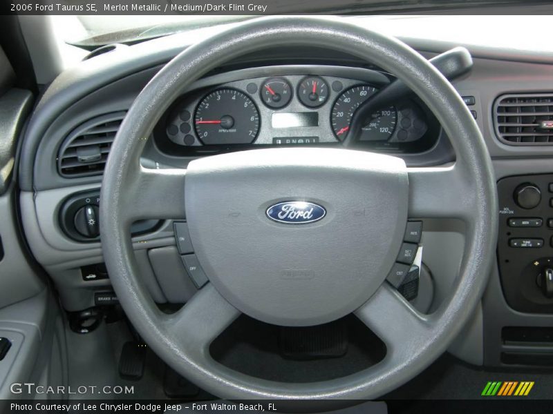 Merlot Metallic / Medium/Dark Flint Grey 2006 Ford Taurus SE