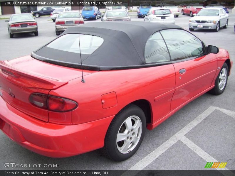 Bright Red / Graphite/Red 2000 Chevrolet Cavalier Z24 Convertible