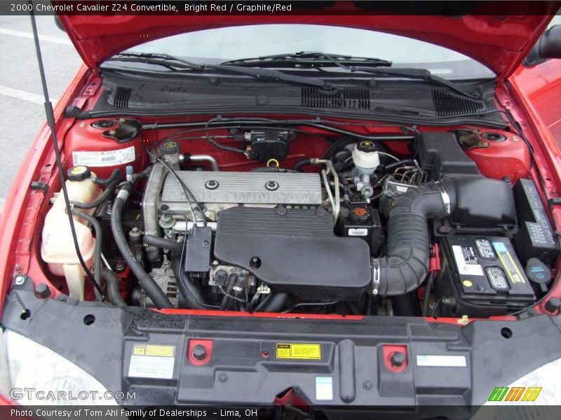 Bright Red / Graphite/Red 2000 Chevrolet Cavalier Z24 Convertible