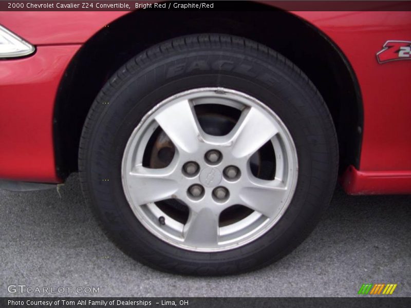 Bright Red / Graphite/Red 2000 Chevrolet Cavalier Z24 Convertible
