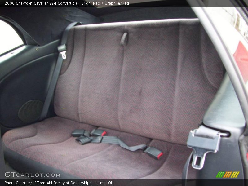 Bright Red / Graphite/Red 2000 Chevrolet Cavalier Z24 Convertible
