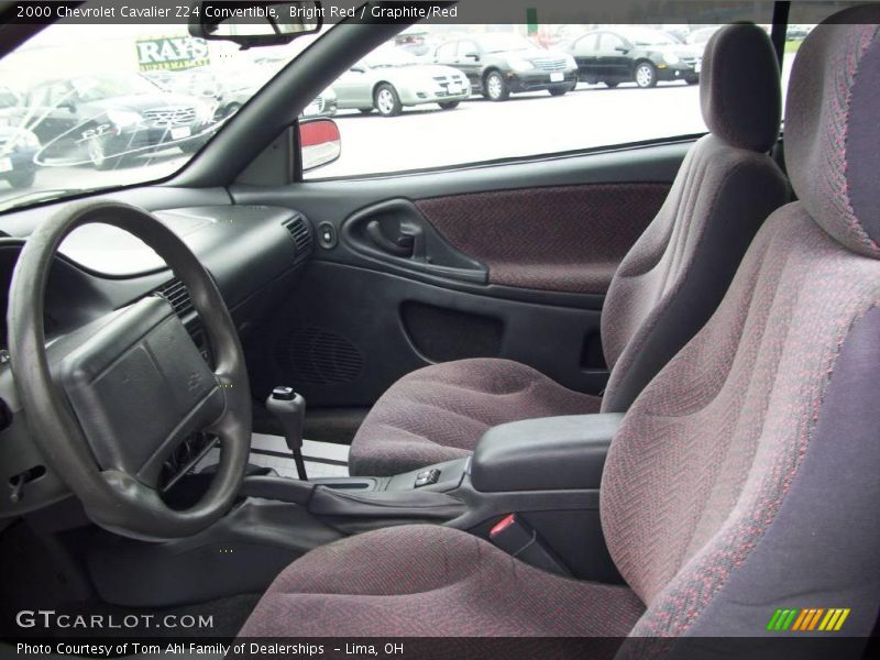 Bright Red / Graphite/Red 2000 Chevrolet Cavalier Z24 Convertible
