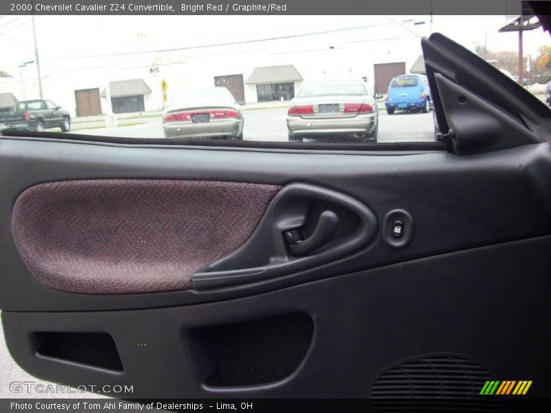 Bright Red / Graphite/Red 2000 Chevrolet Cavalier Z24 Convertible