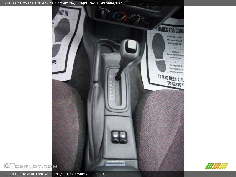 Bright Red / Graphite/Red 2000 Chevrolet Cavalier Z24 Convertible