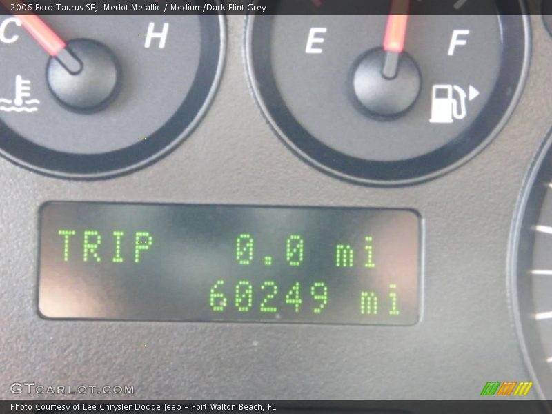 Merlot Metallic / Medium/Dark Flint Grey 2006 Ford Taurus SE