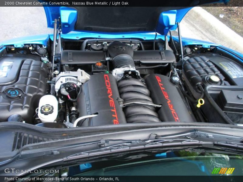 Nassau Blue Metallic / Light Oak 2000 Chevrolet Corvette Convertible