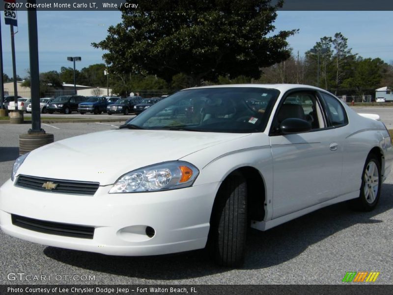 White / Gray 2007 Chevrolet Monte Carlo LT