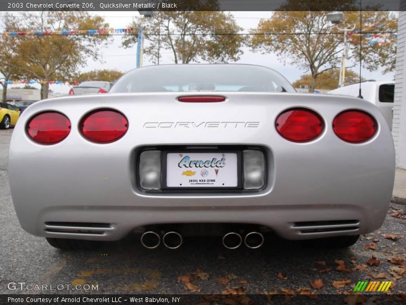 Quicksilver Metallic / Black 2003 Chevrolet Corvette Z06