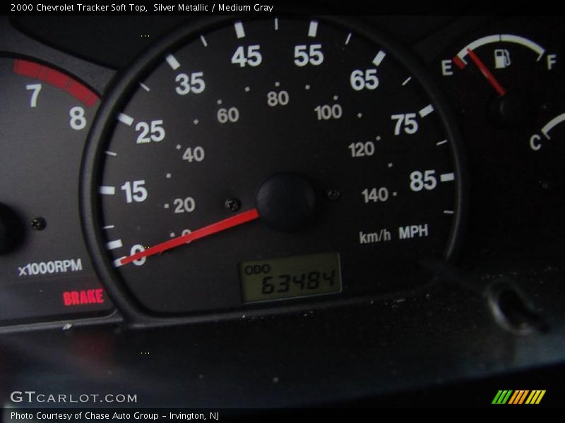 Silver Metallic / Medium Gray 2000 Chevrolet Tracker Soft Top