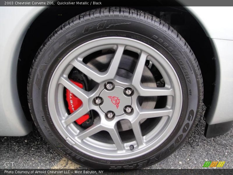 Quicksilver Metallic / Black 2003 Chevrolet Corvette Z06